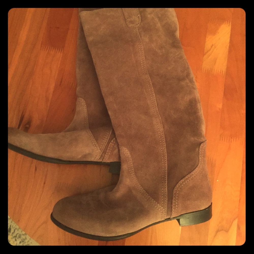 Urban Outfitters BDG Knee High Grey Suede Boots